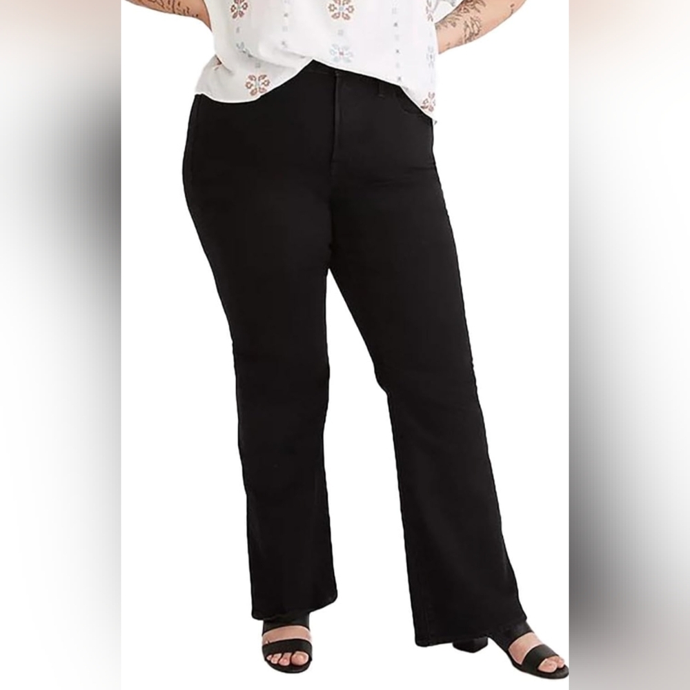 Madewell The Perfect Vintage Flare Jean Black Sherborn Wash High Rise- 33/16 - Picture 12 of 15